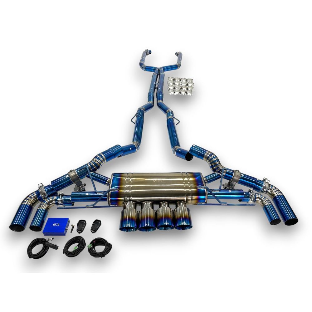 2024+ BMW X5/X6 M60i Valved Sport Exhaust System | G05/G06 X5/X6 M60i Titanium Exhaust / Chrome Tips Exhausts